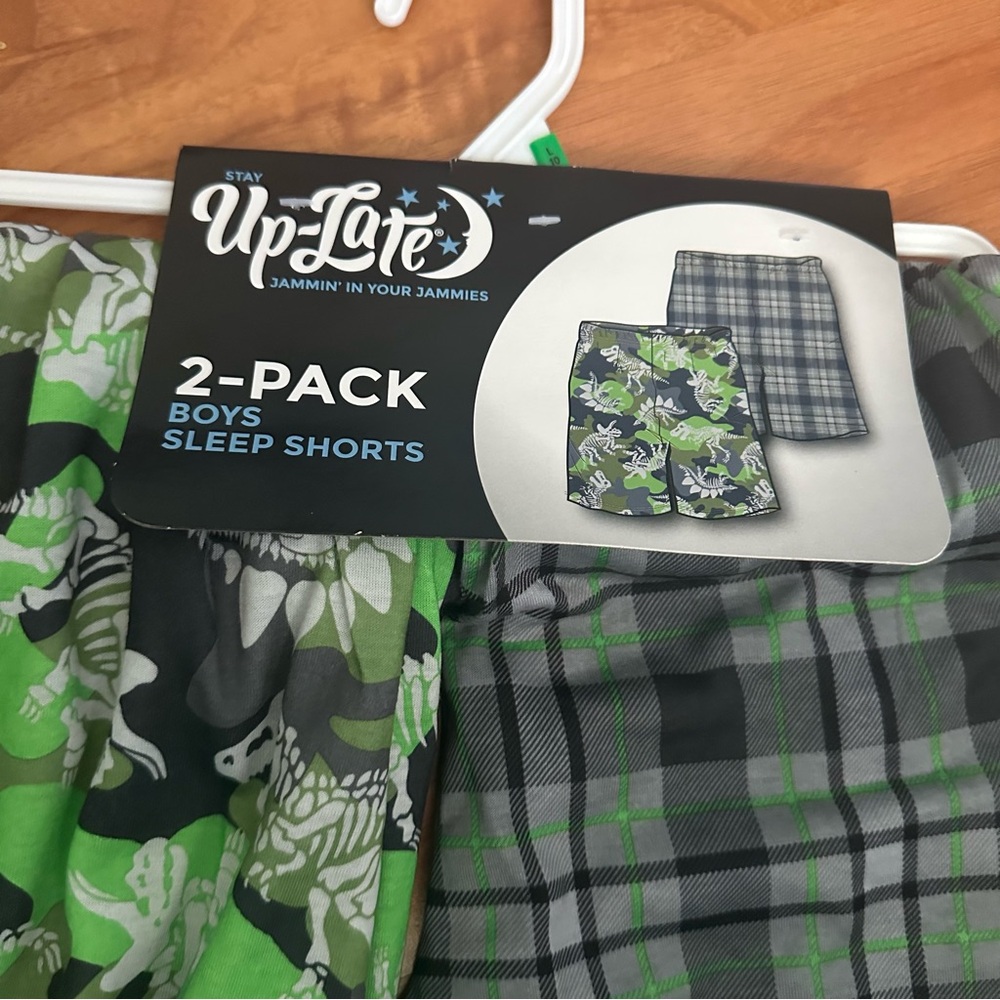 Kids Pajama Bottoms 2-Pack - Green and Gray - Picture 2 of 3